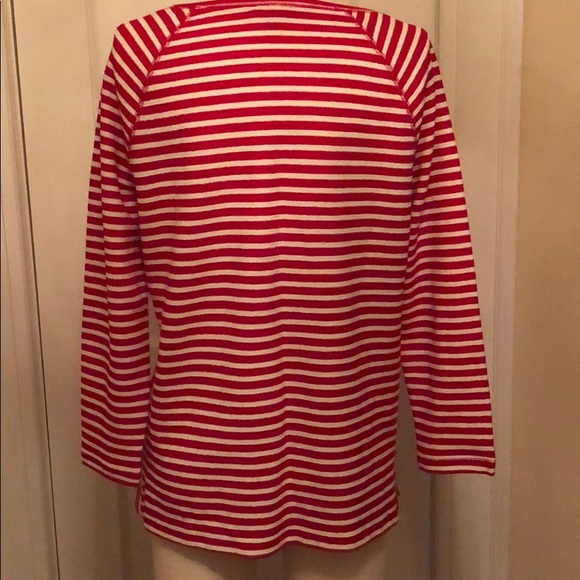 EUC T by Talbots Cotton blend top Medium Petite - Picture 3 of 5